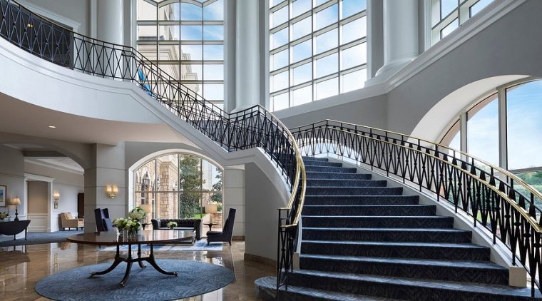 The Ballantyne Hotel entry stairway