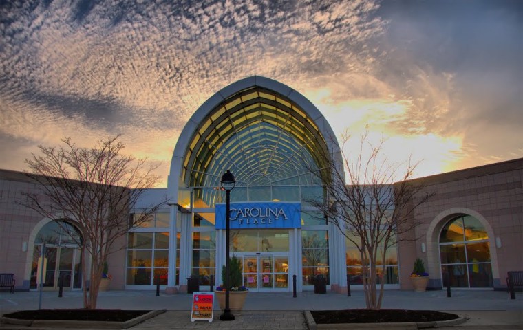 Exterior of Carolina Place Mall in South Charlotte