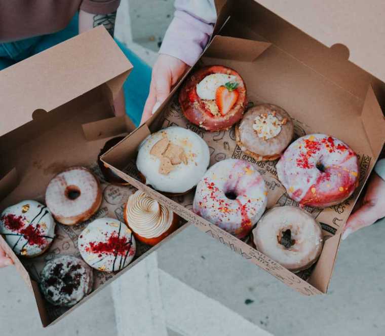 An assortment of donuts from the Salty Donut in Charlotte, North Carolina