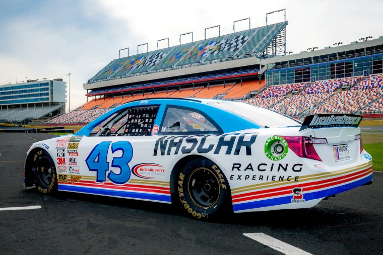 Race car at the Richard Petty Driving Experience at Charlotte Motor Speedway in Concord, North Carolina.