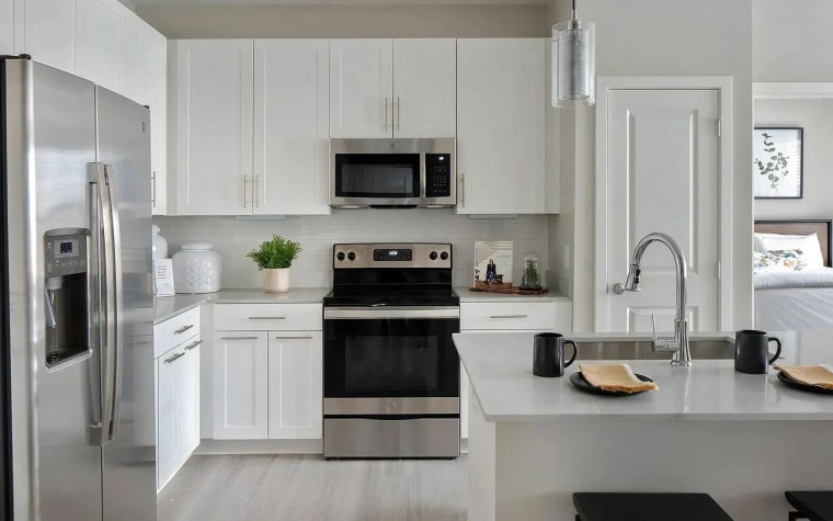 Kitchen area at Ventura Research Park Apartments in Charlotte, NC