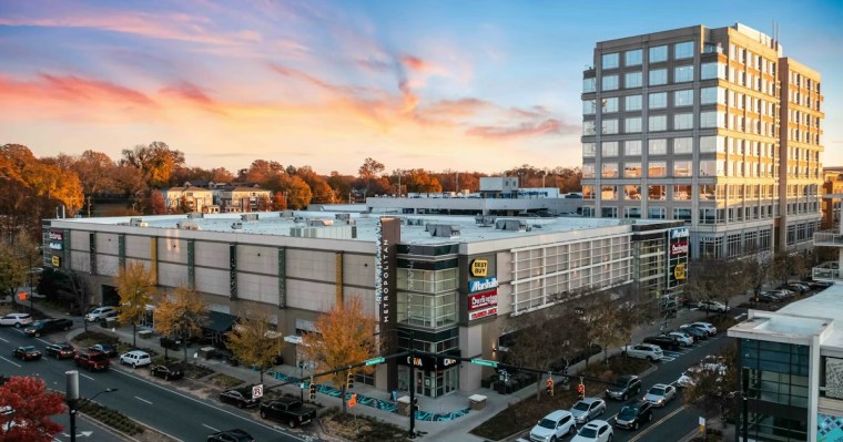 Exterior of the Metropolitan shopping center in Charlotte, NC