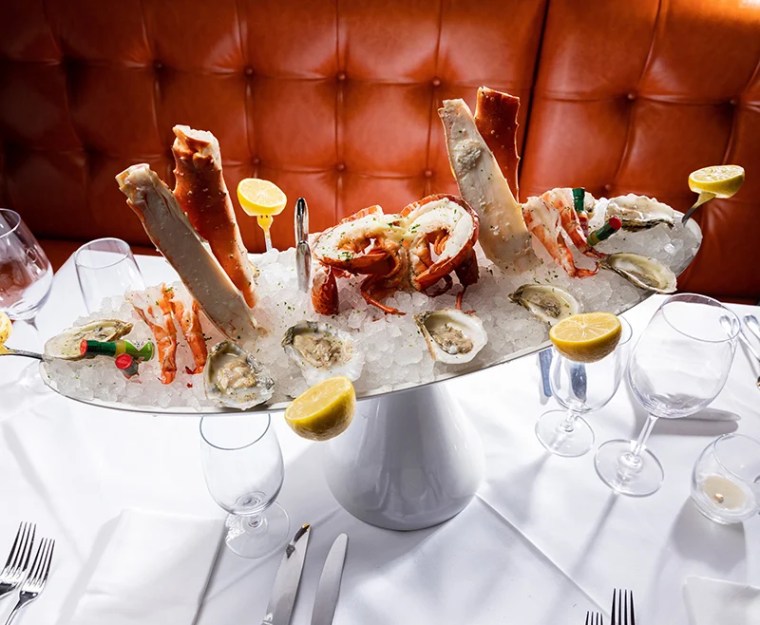 Seafood tower from Steak 48